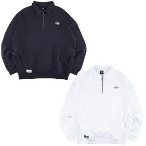 웨이파인더 그래픽 하프집업 카라 맨투맨 UQ121CFS12