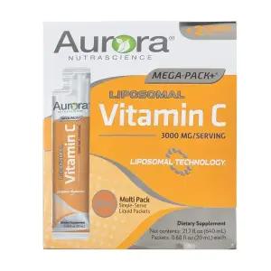 오로라 메가 팩 플러스 리포조말 비타민C 20ml x 32포 1박스 (hi) 리포조말 제형기술