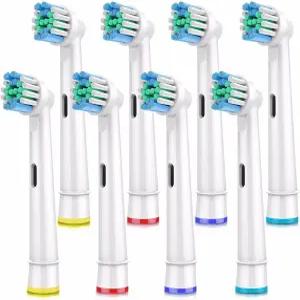 (2팩 8개입 무료) 호환 오랄비 브라운 전동칫솔모 리필모 프리시즌클린 7000/Pro 1000/9600/5000/3000/8000