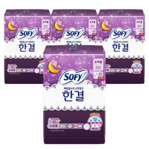 쏘피 한결 안심숙면 슈퍼롱 오버나이트 20Px4팩