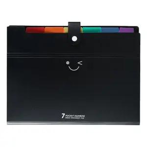 아코디언 바인더 화일 파일 - A4 7칸/도큐먼트/파일철/케이스/홀더/인덱스/문서/서류/보관/용/수납/자료