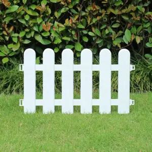 초록정원 플라스틱 울타리 5p세트 S1(50x30cm)/화분/대형/화단/원예용/방지/자바라/가든/식물/모종/정원