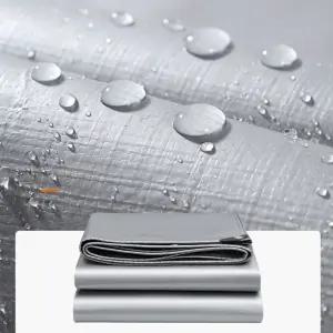 아웃도어 타포린 방수 천막 덮개 비닐포 실버 3x4M