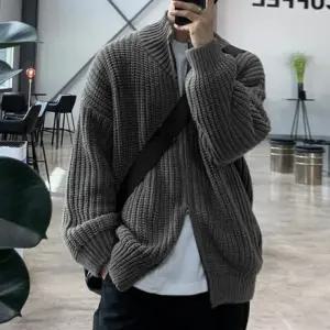 남성 캐주얼 투웨이 집업 니트 가디건 IS-JK19