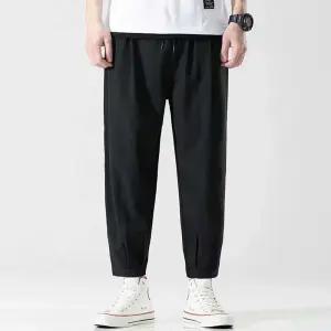 허리밴딩 남자 배기 조거팬츠 얇은바지 여름 캐주얼 Fhe7+8CdM