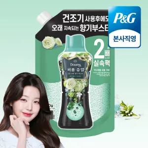 다우니 퍼퓸 쥬얼 에메랄드 브리즈 향기 부스터 대용량 리필 950g 1개