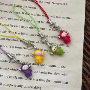 텔레토비 열쇠고리 비비드 포인트 폰줄 가방꾸미기 알록달록 DIY 소품샵 컬러 자체제작 컬러