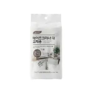 도매링크 (실속형 테이프크리너(대) 교체용2매입/잘 뜯어지는 사선형 16cm 리필2롤)