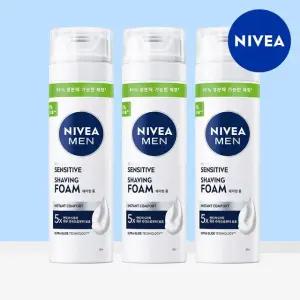 (eTV)니베아 맨 센서티브 쉐이빙 폼 200ml 3개