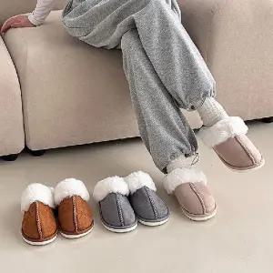 [라일리] Rly 남자 여자 겨울 실내화 소프트 털슬리퍼