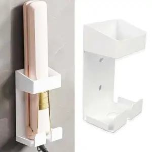 타공거치대 홀더 화이트 고데기 거치대