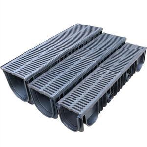 배수로 트렌치 수로관 우수관로 덮개 도랑 그레이팅 물받이 U형 플라스틱 배수관로 하수관
