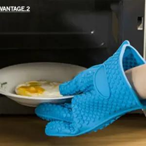 생활마켓 실리콘 내열 오븐장갑 한짝 손가락화상보호장갑