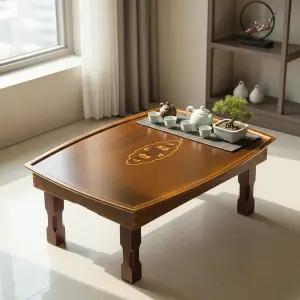 가온공방 엔틱 교자상 접이식 밥상 전통 다과상 690x510 3~4인용 목련