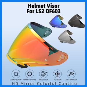 LS2 OF603 인피니티 II 하프 헬멧용 바이저 윈드쉴드 교체용 오토바이 액세서리 고품질 자외선 차단