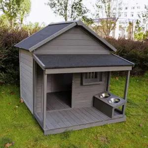 야외 개집 대형견 그레이 연한 진돗개 견사 대형 애견 펜스