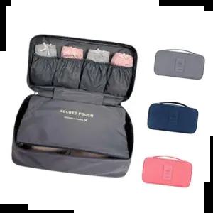 대용량속옷파우치 여행용 분리포켓 속옷 사각 파우치 브라 팬티 보관 1P