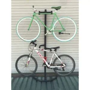 프리미엄 자전거 거치대 2대 스탠드 실내 세로 수직 행거 정비 전시대 벽걸이