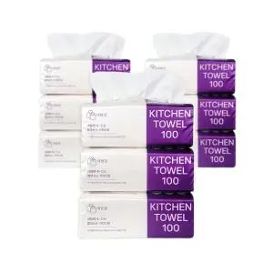 내맘애 뽑아쓰는 대용량 키친타올 3겹 100매 9개 천연펄프 키친타월