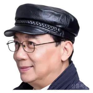 가죽베레모 화가 헌팅캡(1) 패션캡 패션 가죽모자 여자헌팅캡 마도로스 가죽캡 플랫 레더