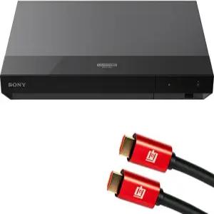 소니 UBP-X700U 4K 울트라 HD 홈 시어터 블루레이 DVD 플레이어 HDR10 고해상도 오디오 번들 및 데코 기어