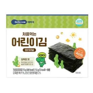 베베쿡 처음먹는 어린이 김 오리지널 1.5g, (10입), 4개