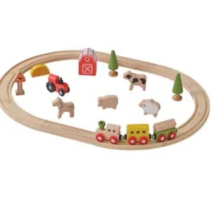 장난감 어린이집 유치원 어린이 25P EVEREARTH 33590 농장기차세트 기차모형