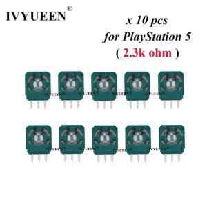 듀얼센스엣지 IVYUEEN 5-10 개 PlayStation 5 PS5 3D 썸스틱 조이스틱 축 아날로그 센서 3 핀 모듈 마이크