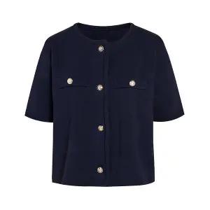 [JJ지고트](신세계 사우스시티)골드버튼 자켓 스타일 니트 가디건 GS4N1CD401