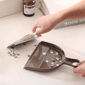 사무실 책상 방청소 미니 핸드 빗자루 쓰레받이 세트 소형 핸디형 가정용