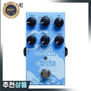 M-VAVE MINI-UNIVERSE 일렉트릭 기타 리버브 이펙트 페달 9 룸/쉬머/로피/스프링