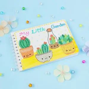 정인아트 양면수첩+보석십자수 선인장 set (수첩 약10.5x15.5cm)