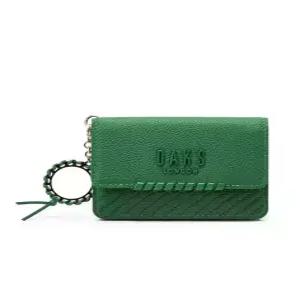 닥스 ACC 쇼핑백동봉 그린 로고배색 소가죽 여성 카드지갑 DCHO4F162 DCHO4F162E2-IT