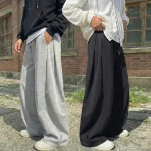 벌룬팬츠 스?팬츠 옆절개 커브드 사이드핀턱 남자와이드