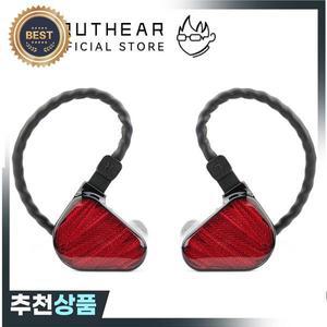 Truthear x Crinacle 제로 레드 이어폰 듀얼 다이내믹 드라이버 인이어 헤드폰 0.78 2 핀 케이블
