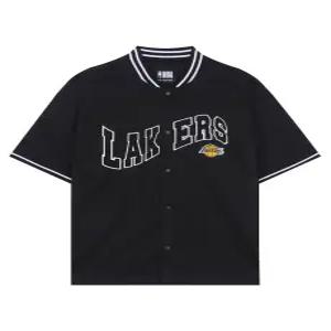 [NBA] NYK 어센틱 팀 메쉬 반팔 셔츠(N252TS066P) BLACK