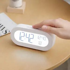디지털알람시계 미니 탁상시계 스누즈 백라이트 온도측정 인테리어 AAA