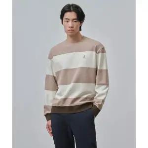 빈폴 BEANPOLE MEN 볼드 스트라이프 스웨트 셔츠 베이지 BC4841C08A 113111