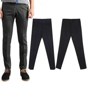 남성 EX809220 3색 빅사이즈 디테일 슬림 일자핏 스판 슬렉스