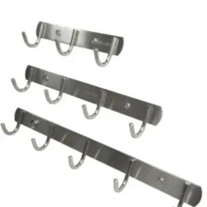 타공 벽걸이 행거 스텐 옷걸이 3구 4구 5구 욕실 주방 벽걸이