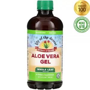 릴리오브더데저트 알로에 베라 젤 전체 잎 사용 알로인 제거 946ml Aloe Vera Gel Whole Leaf Filtered