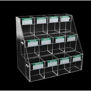 꽂이 펜진열대 판매대 아크릴 업소용 디스플레이 선반 3단