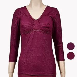 (쏘로사떼)플라워 따뜻한 기모 여성브라 내복상의 (KYR-WB8DF14)