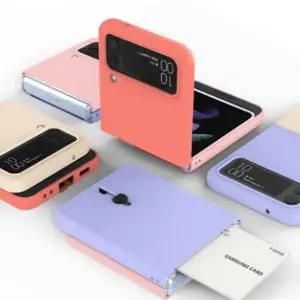 갤럭시z플립4 하드 케이스 슬라이드 카드 스마트폰 갤럭시z플립4 케이스 휴대폰 버튼식