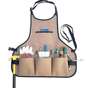 원예용 작업 앞치마 다기능 목공용 가드닝 다용도 작업 앞치마 캠핑용 포켓 공구