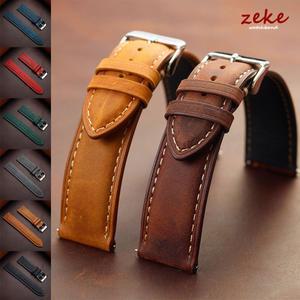 소가죽 시계줄 14mm 16mm 18mm 20mm 22mm 24mm 레트로 다크 시계밴드 릴리즈 워치 브라운 삼성 갤럭시 퀵 8/7/6/5/4용