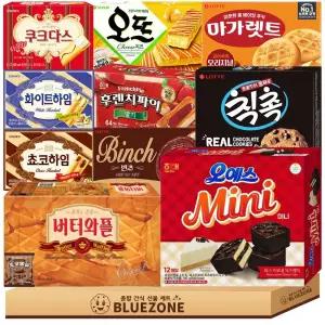 사무실 과자 곽과자 세트 오뜨치즈144 오예스미니192 칙촉180 빈츠102 후렌치파이192 초코하임47
