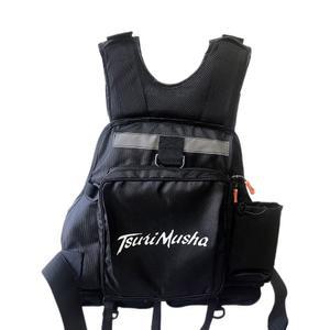 쯔리무사 루어 구명조끼 카약 4500KG에 낚시 구명복 검정색 멀티포켓
