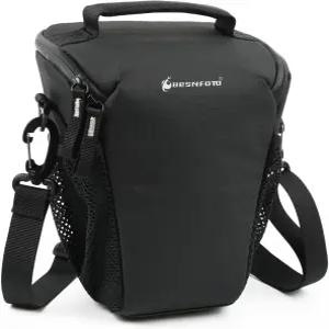 Besnfoto 소형 카메라 가방 사진 크로스바디 어깨 케이스 방수 허리 패니 팩 삼각형 디자인 DSLR SLR
