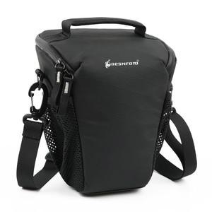 [미국배송] BESNFOTO 소형 카메라 가방 사진 크로스바디 어깨 카메라 케이스 방수 허리 가방 패니 팩 삼각형 디자인 DSLR SLR 미러리스 카메라용